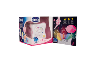LED projektor nočnej oblohy - Rainbow Cube Chicco Roses alebo modrá Projector