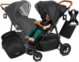 Kočík Lionelo Natt Black Onyx 22 kg