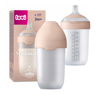 Fľaša na kŕmenie LOVI Mammafeel 250 ml s dynamickým cumlíkom