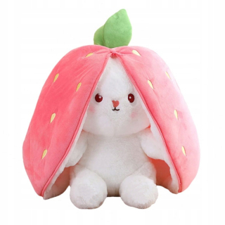 Králičie jahody skrytý maskot plyšový zajačik