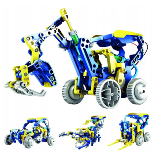 Stavebnica pre deti - KSR17 Solárne set Hydraulické robotické 12w1 hru