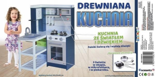 Detská kuchynka - Drevená kuchynská linka Moderné kuchynská linka + set