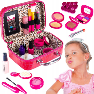 KRABIČKA KOZMETIKY NA MAĽOVANIE, LÍČENIE, NECHTY, MAKEUP SPA, 22-DIELNY KUFRIEK.