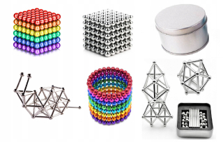 Magneticka stavebnica - Guličky NeoCube bloky magnetické Kit XXL 495pcs