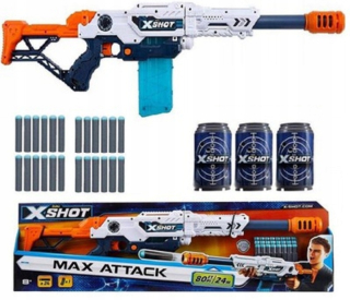 Detská zbraň - PISKOLAR MAX Attack X-SHOT launcher