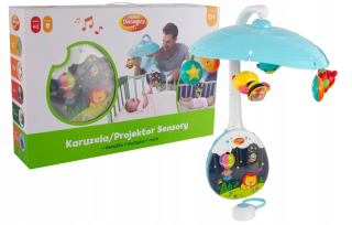 Kolotoč nad postielku - Carousel Projektor Sensory Dumel Discovery DD77882