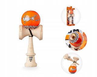 Kendama Okrem X Jody Barton Skeleton Orange