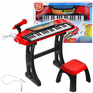 Klávesnica piano pre deti orgány mikrofónu stolici