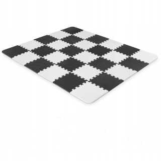 Vzdelávacia podložka pre deti - Kinderkraft Foam Mat Puzzle Luno Black