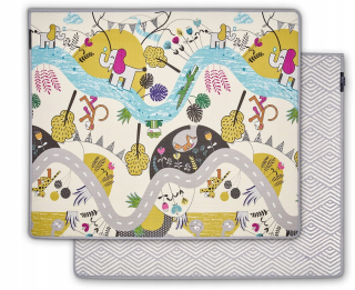 Vzdelávacia podložka pre deti - Kinderkraft Matty Soft, Obojstranne Mata 150x180