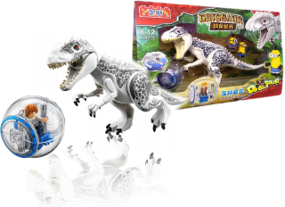 Stavebnica - Dinosaur bloky T-Rex Indominus White Figúrka PL