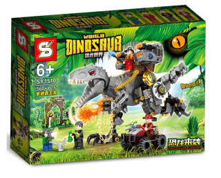 Jurský dinosaurus bloky dinosaur tyrannosaur rex