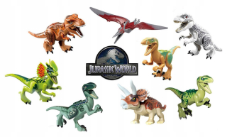 Stavebnica - Dinosaurov Jurassic Lego World figúrky
