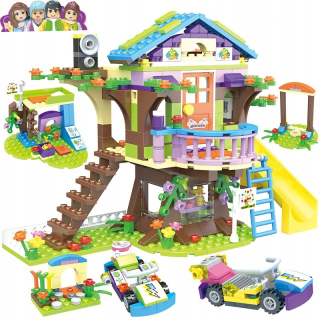 Bloky Cottage Mii na 587pcs priateľa, ako je Lego