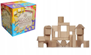 Drevená stavebnica - Bloky Drevené Educational Montessori