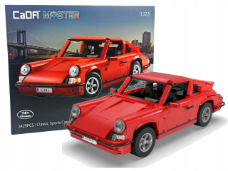 Stavebnica RC Technic - Stavebné bloky Auto športová červená CADA 3