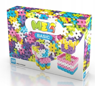 Meli Basic Pink 300 štrukturálnych blokov + venca