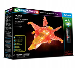 Stavebnica pre deti - Laser PEGS 4W1 Lietadlo 41010 vankúšiky