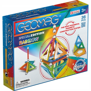 Magneticka stavebnica - Magnetické bloky Geomag Dúha 36 ELEM