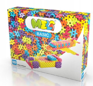 Stavebnica - Building Blocks Meli Stavebné Basic 600 kusov
