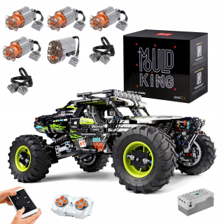 Stavebnica, slamky - Fold King 18002 App R/C Buggy 4x4 Power Blocks