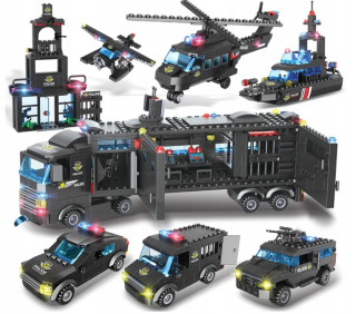 Stavebnica - Vankúšiky Polícia Polícia Post SWAT 1095EL