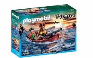 Stavebnica - Pirátska loď Playmobil 70493 s delom