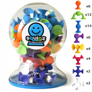 Hračka do vody - Squigz SCHIGZ SCHIPS DELUX Set. Big 50 ks