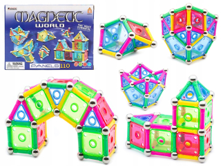 Magneticka stavebnica - Magnetické vankúšiky Panely 110 Magnetic World