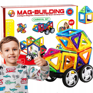 Magneticka stavebnica - Magnetické bloky navrhnúť 48 EL. 627
