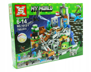 Vankúšiky MyWorld Minecraft 760pcs Mountain Jaskyne