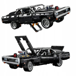 Stavebnica, slamky - Dodge Charger 1077el Sports Car Blocks