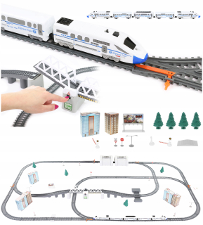 Dráha pre deti, stavebnica - Elektrické fronta Big trať vláčik lokomotíva 9m