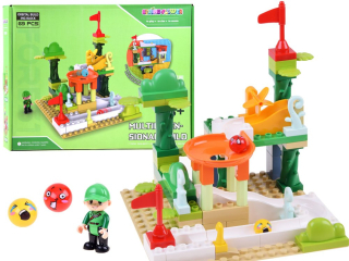 Dráha pre deti, stavebnica - Farebné bloky - Build Garden - Tor na korálky
