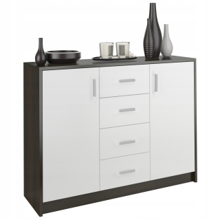 Mobene Moderná komoda 110 x 35 x 85cm matný wenge