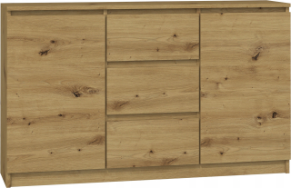TopEshop 2D3S ARTISAN KPL komoda 120 x 40 x 75cm artisan dub mat.