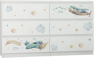 Baby BOO R120 komoda 120 x 30 x 77cm biela