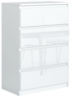 Meble Masztalerz POLA komoda 70 x 39 x 102cm biely lesk