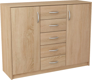 Komoda Matkam MATKAM2D5SSONOMA 109,3 x 35 x 85cm dub sonoma matný