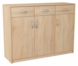 Matkam komoda MATKAM3D3SSONOMA 109,3 x 35 x 85cm dub sonoma mat.