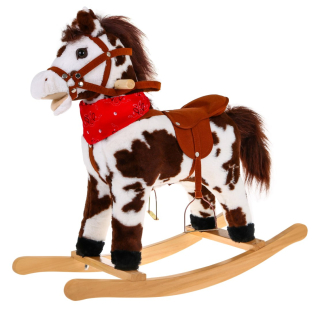 DCTY Konik Pole pre deti 3+ Interaktívne efekty Plush + drevo