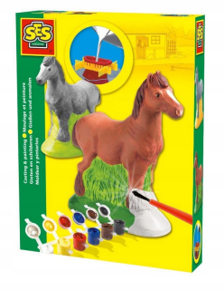 Ponies Casting Gypsum Horses Figúrky Farba SES 01211