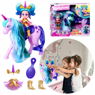 KOOKYLOOS Star Unicorn star Unicorn Bábika Aurora, figúrky