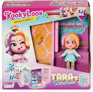 Šatníková skriňa Magicbox Kookyloos Tara s oblečením