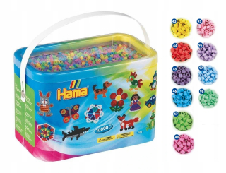 HAMA 20250 MIDI korálky 10.000 pastelové korálky