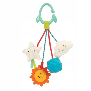 Hryzadlo pre batoľa - Space Gryzak Sensory Prívesky B.Toys