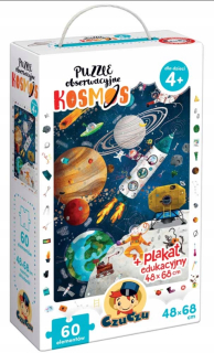 Cosmos. Pozorovacie hádanky 60 Elem. + Plagát Sensor