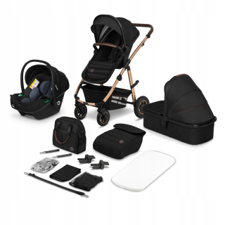 Lionelo AMBER 3IN1 2023 hlboký kočík Black onyx Black onyx