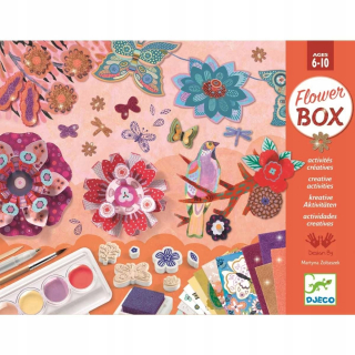 Kreatívne zdobenie balenie kvetinové box - Djeco