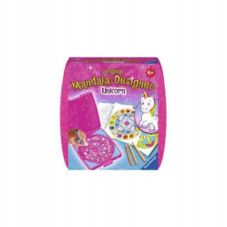 Kreatívna hra pre deti Ravensburger Mini Mandala jednorožec